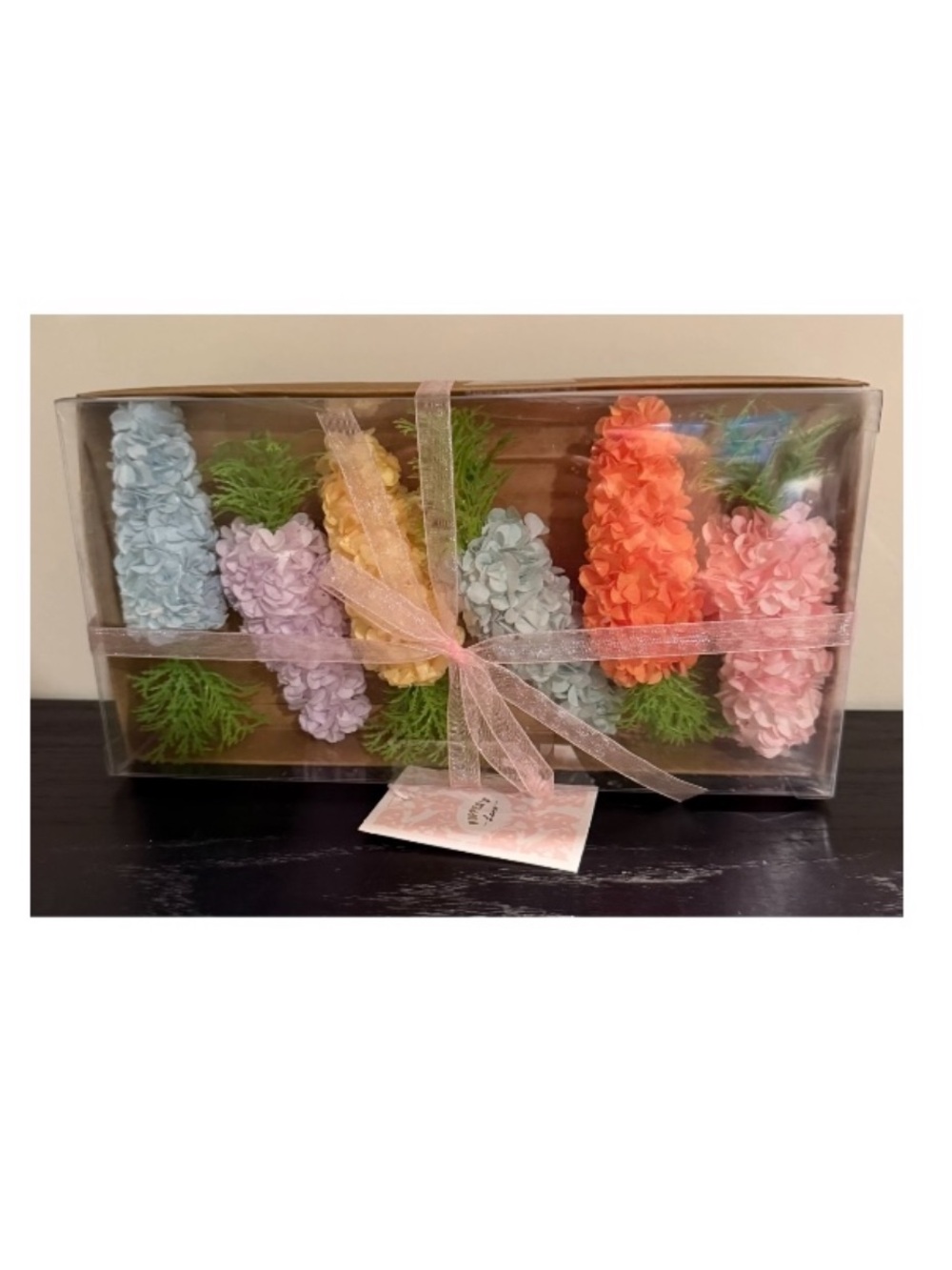 Pastel nwt set of 6 carrot bowl fillers Assorted Spring Colors